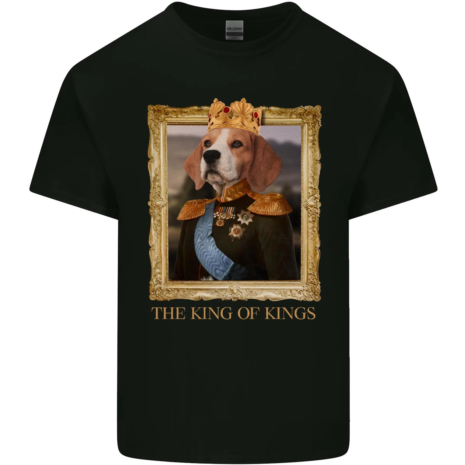

Beagle King Funny Dog Kids T-Shirt Childrens S