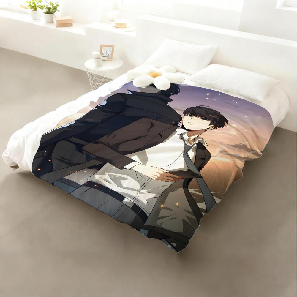 

Anime Omniscient Reader’s Viewpoint Throw Flannel Throw Blanket: Soft Kid-Friendly Warm Anti-Static All Season Washable Couch 75x90cm