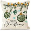 Home Decor Christmas & Winter Themed Pillow Covers Pattern Cushion Cover Suitable For Sofa Bedroom Car Pillow Cover