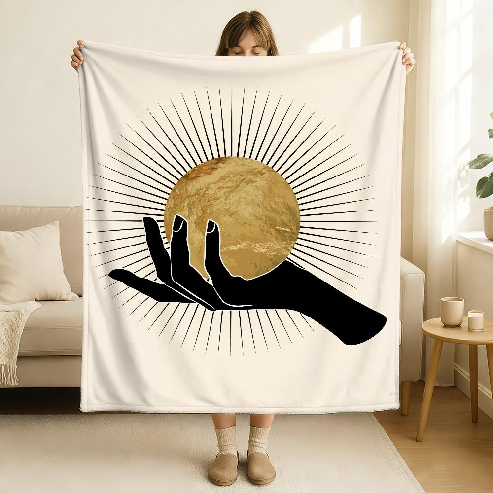 C Celestial H Hands A Art P Print Blanket Soft and Skin Friendly For Couch Bed Napping Bedspread All Seasons Comforter