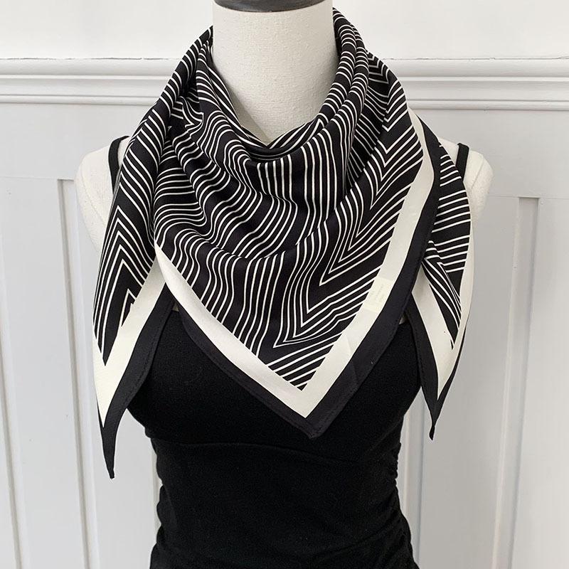 Silk scarf high-end new summer multi-purpose scarf shawl versatile decorative scarf headscarf triangle scarf waist