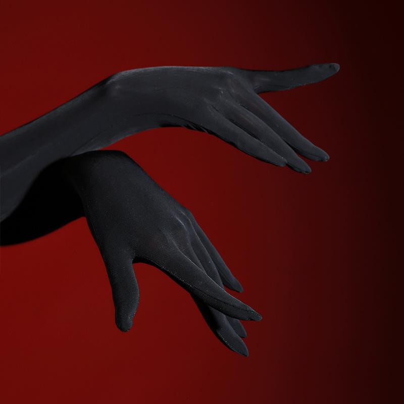 Ultra-Thin Glossy Silk Five-Finger Sensual Stockings, Fun Gloves, Lustless Shiny Silky Temptation For Sexy Women