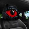 2 Pcs Red Demon Eye Headrest Covers, Universal Car Pillow Cases, Washable Breathable Decor for Vehicle Interior