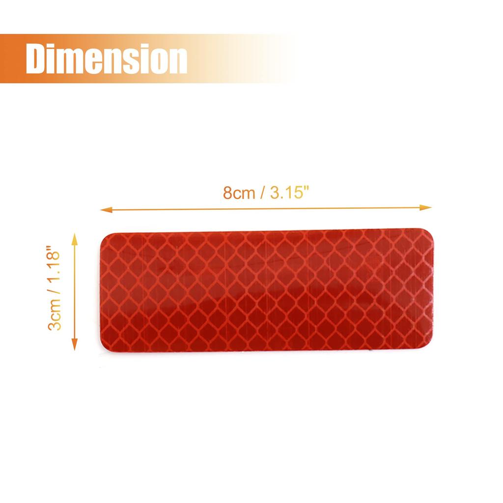 uxcell Car Sticker Car Reflective Sticker Safety Warning Tape Reflector
