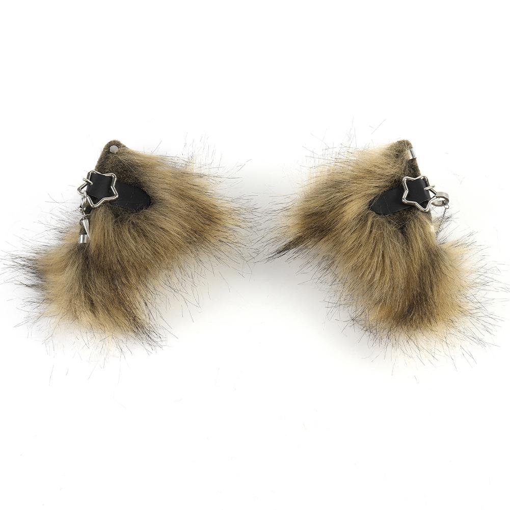 Plush Electric Animal Ear Headband Rechargeable Detachable Fox Ear Lolita Comic Show Prop Cat Ear Cosplay Accessories Halloween