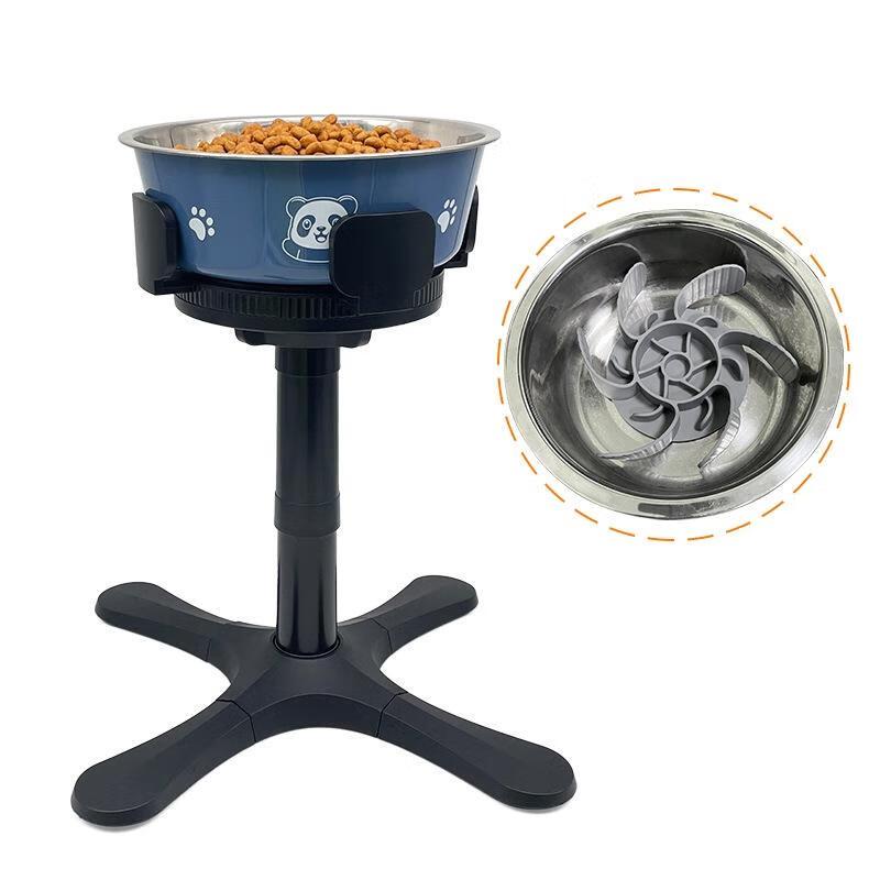 JINGRUIXIANG Adjustable Elevated Pet Dog Bowl Stand