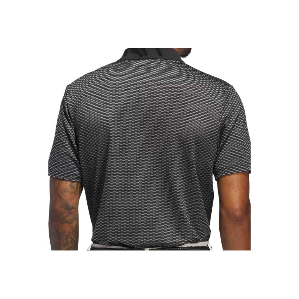 Adidas Beyond Textured Polo Shirt Golf Comfortable Trendy Fashion Versatile Short Sleeve Polo Men tops Black IM7869