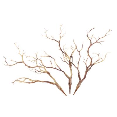 3Pcs Plastic Artificial Branches Dried Tree Branch Realistic Antlers Horn Decoration Wedding Festival Vase Home Decor