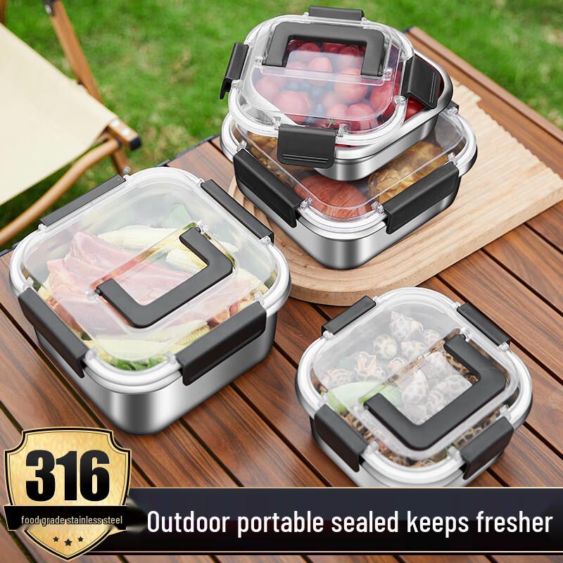 Laibodon 316 Stainless Steel Food Storage Container with Handle