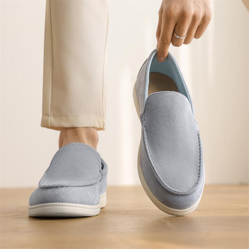 B Spring and summer retro casual soft-soled Doudou shoes are comfortable and lazy