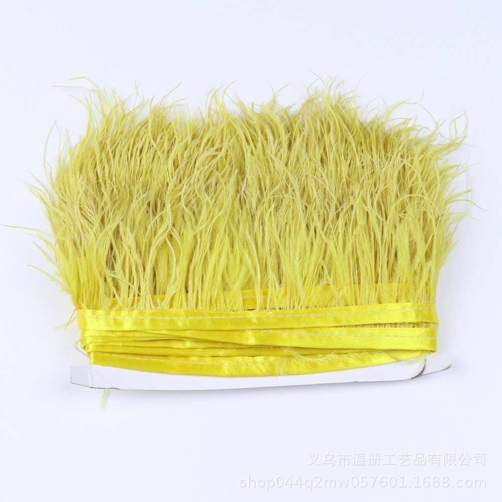 Multi-Color Ostrich Hair Cloth Edge Bridal Dress Stage Decoration Feather Lace Quantity Is More Excellent