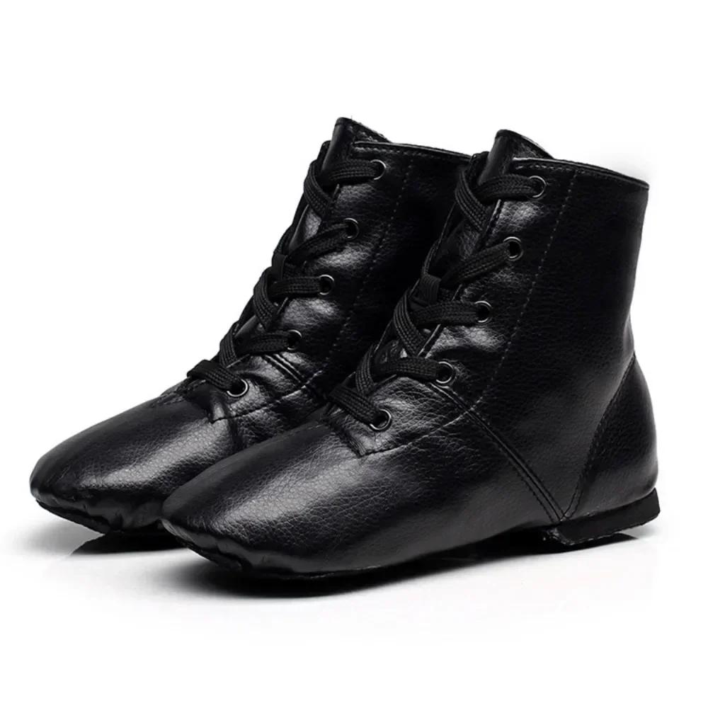 Mode 1 Paar Erwachsene Kind Jazz Tanzschuhe Schnürstiefel Frau Jazz Sneaker Tanzschuhe Weiche Leichte Jazzstiefel Ballettschuhe