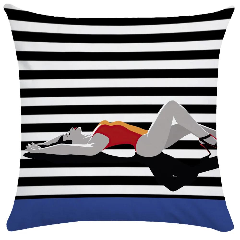 Home Decor Throw Pillow Covers Room Aesthetics Fashion Ladies   Double Bed Cushion