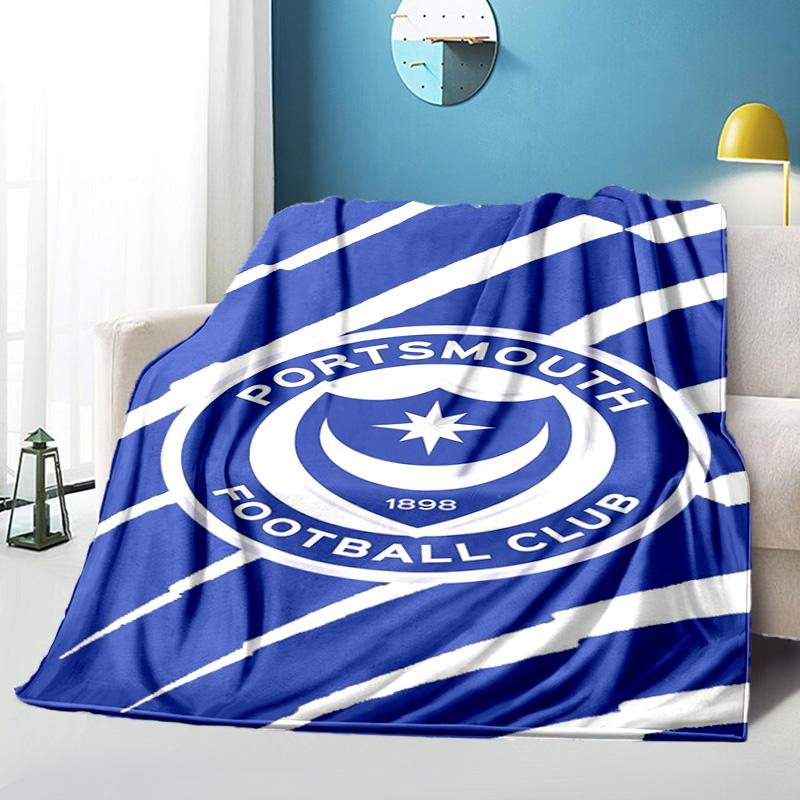 Ports Fc Crest Printed Throws Blanket Soft Flannel Blankets for Couch Bed Gifts for Men Women Picnic Blanket Christmas Gifts