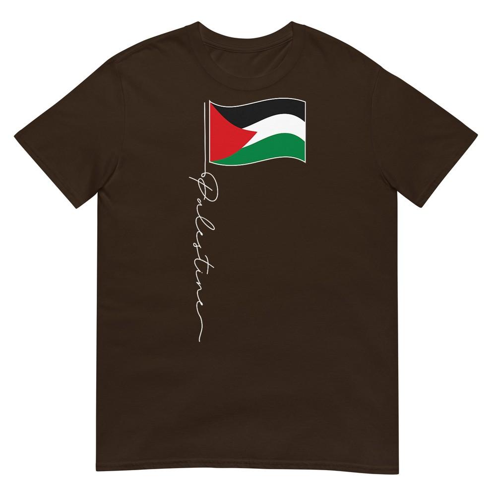 Palestine Signature Flag Pole Patriotic Palestinian Flag TShirt