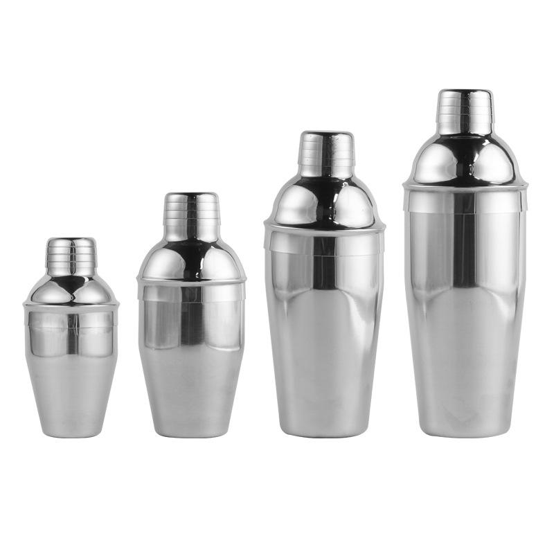 3-Piece Stainless Steel Multi-Size Handheld Cocktail Shaker