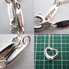 [Used] TIFFANY/Tiffany 925 Open Heart Pendant/Necklace/j63-1