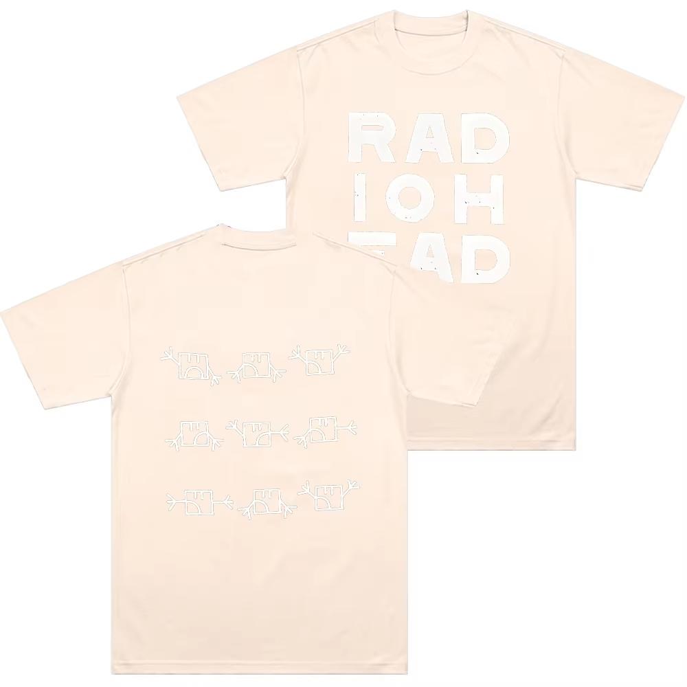 Radiohead Semaphore T-shirt Alternative Rock Band Cotton Long Short Sleeves Male Tops Clothing Women Men Vintage Casual T Shirts