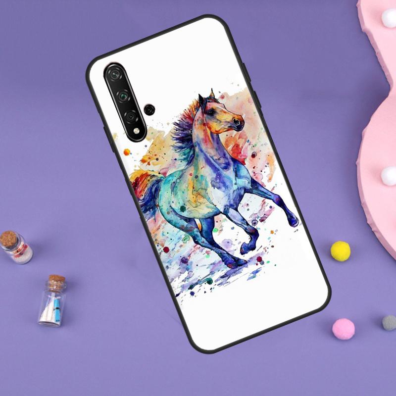 Horse Pony Pattern For Huawei Nova 5T 9 10 SE 7i 8i 11i 12i Y60 Y61 Y70 Y72 Y73 Y90 Y91 P20 P40 P30 Lite Case