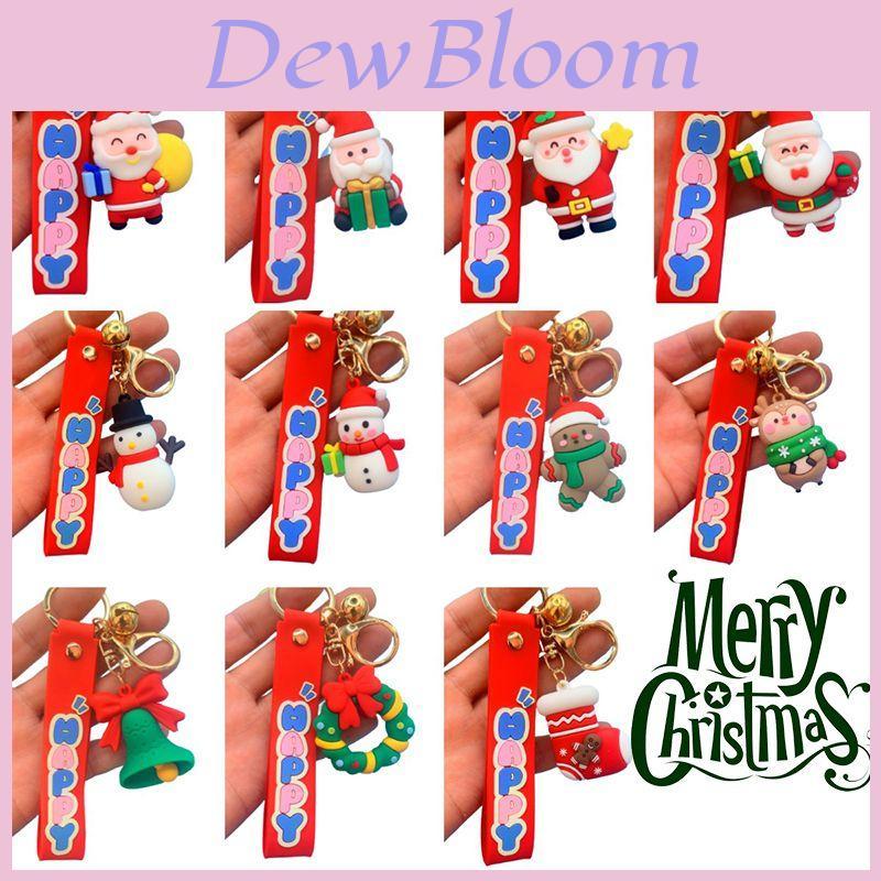 Festive Christmas Santa Claus Keychain Toy Bag Pendant For Kids Gifts