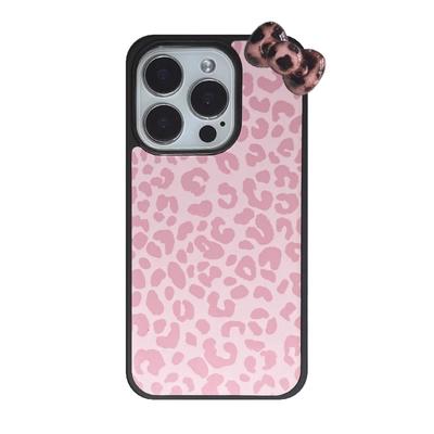 INS Fată Dulce Cool Husă Telefon cu Model Leopard și Fundă Pentru iPhone17 Air 16Pro Max 15 14 12 13 11 Pro Plus Husă Protectoare Anti-cădere