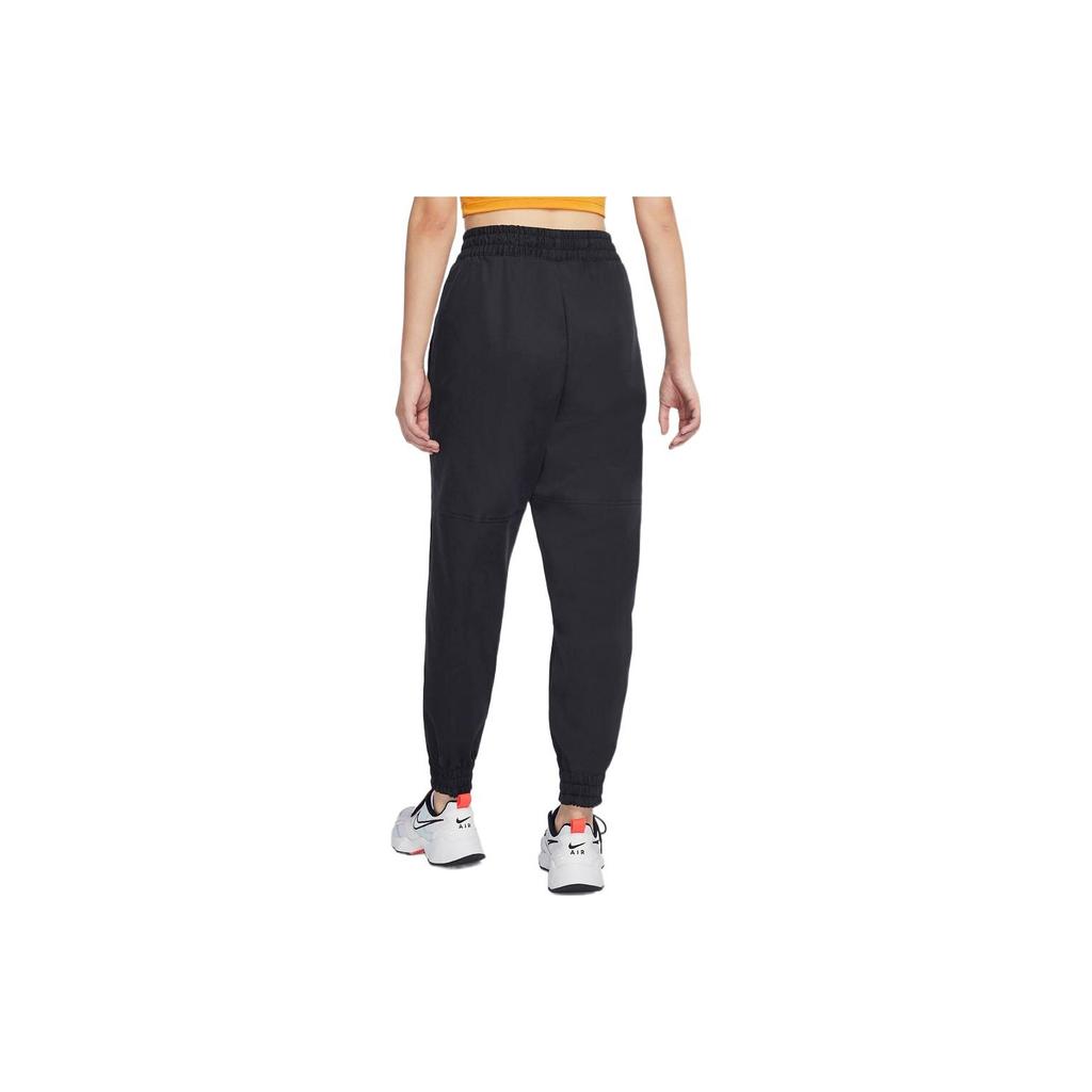 Nike SS22 Solid Color Logo Print Cuffed Sports Pants Women Bottoms Black DN4848-010