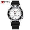 Oufannishi Waterproof Quartz Men's Watch with Luminous Dial, Rotating Bezel, and Calendar