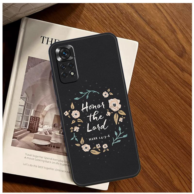 Bible Verse Quotes Case For Xiaomi Redmi Note 11 10 9 12 13 14 Pro 11S 12S Cover For Redmi 15 C 10C 13C 12C 14C