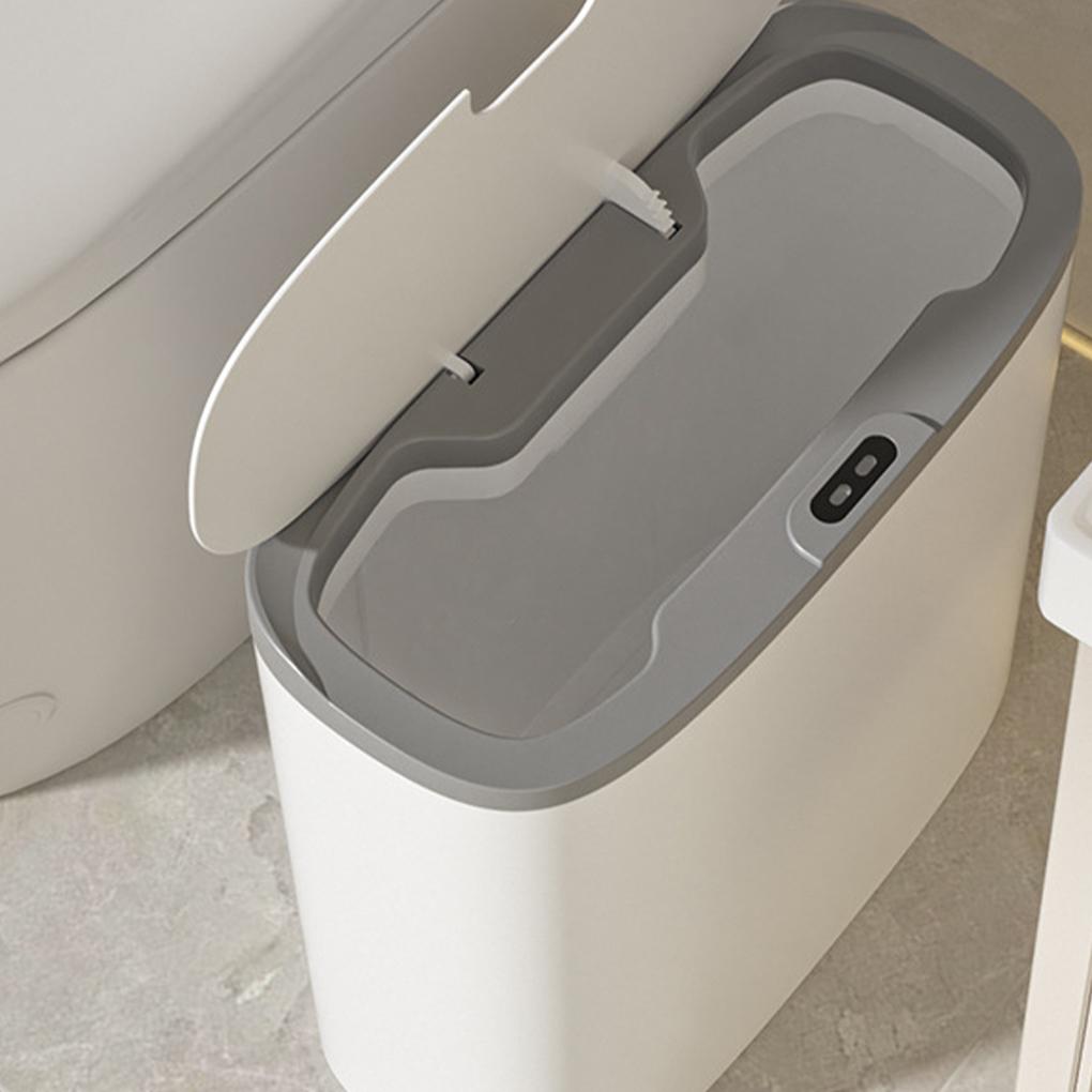 Waterproof Sensor Automatic Bathroom Trash Can Convenient And Eco-friendly Solution Slim Garbage Can