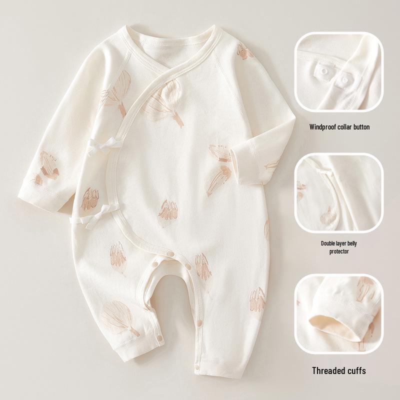Autumn Long Sleeve Butterfly Newborn Bodysuit - All Seasons Baby Crawling Outfit