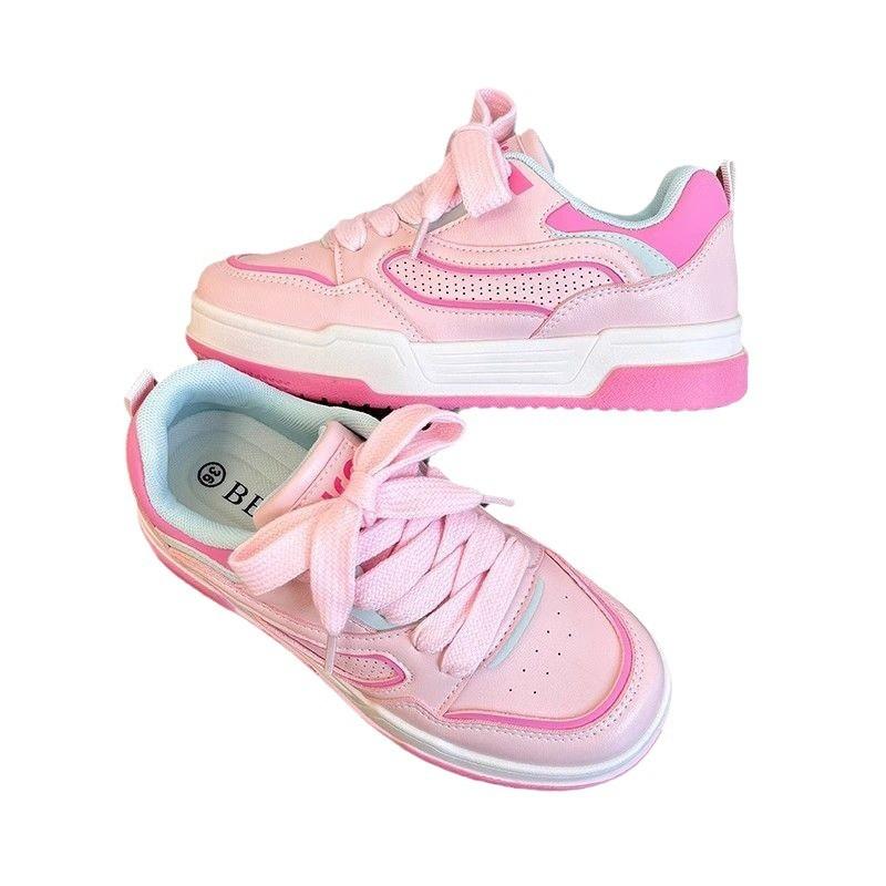 Niche Versatile Bread Shoes, New Women's Breathable with Skirt, Little White Shoes, Sports and Leisure Board Shoes