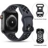 Sport Bands Compatible for Apple Watch Bands 38mm 40mm 41mm 42mm 44mm 45mm 46mm 49mm,Soft Silicone Sport Women Men Replacement Strap Compatible with