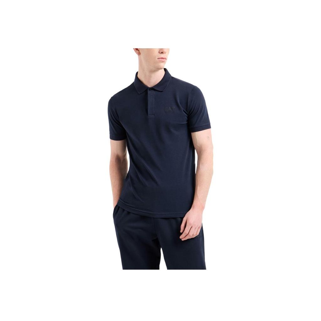 Emporio Armani Ea7 Slim Fit Solid Color Cotton Stretch Polo Shirt Men tops Blue 7M000228-AF10373-UB102