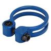 31,8 mm Fahrradsattelklemme Aluminiumlegierung Hohl Sattelrohrklemme für Mountainbike Rennrad Blau