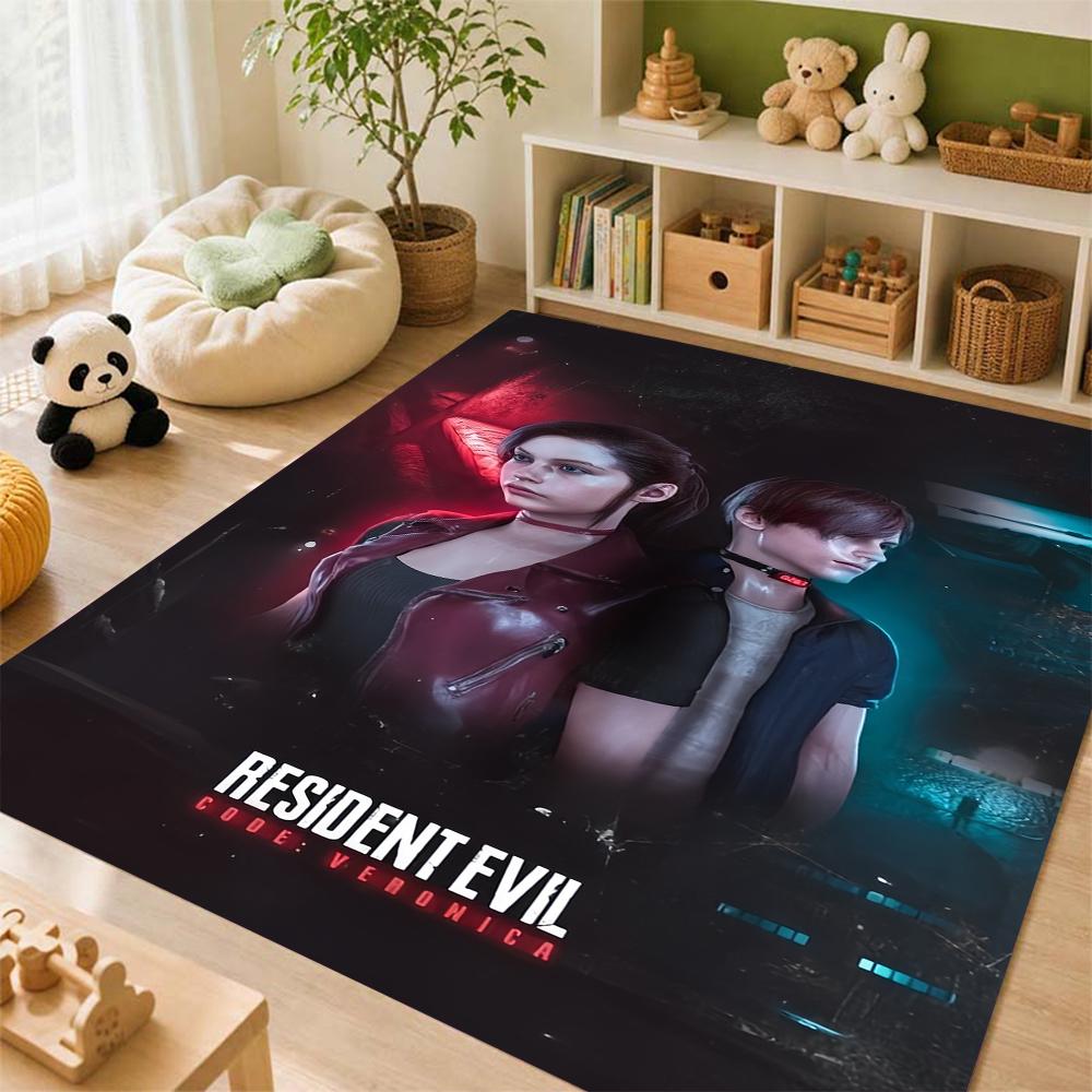 Resident Evil Death Island Rectangular Rug Thick Nonslip Carpet For Kids Bedroom Play Area Home Decor Memorial Gift