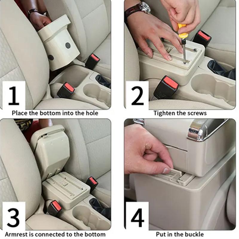 For Hyundai I10 Armrest For Hyundai I10 Car Armrest Box Interior Parts Details Retrofit Parts Storage Box Car Accessories USB