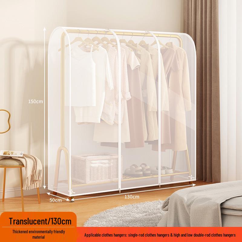 Popular Double-Rod Floor-Standing Garment Dustproof Cover Hanger