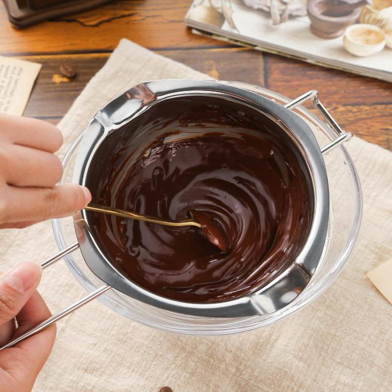 400Ml Chocolate Melting Pot 304 Stainless Steel Melting Pot For Melting Butter Cheese Candy Chocolate And Candle Wax