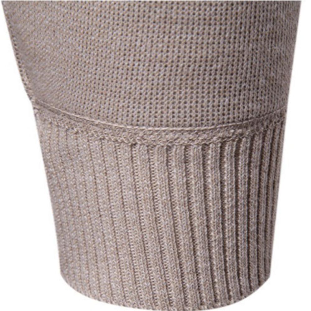 Autumn and Winter Men's High-neck Sweater, Thickened Sweater, Casual Warm Base Knitted Sweater