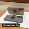 Sheepskin Leather Ring Holder Case for Samsung Galaxy S10 S20 S21 S22 S23 S24 S25 Plus Ultra Note20Ultra S20FE S23FE Cover