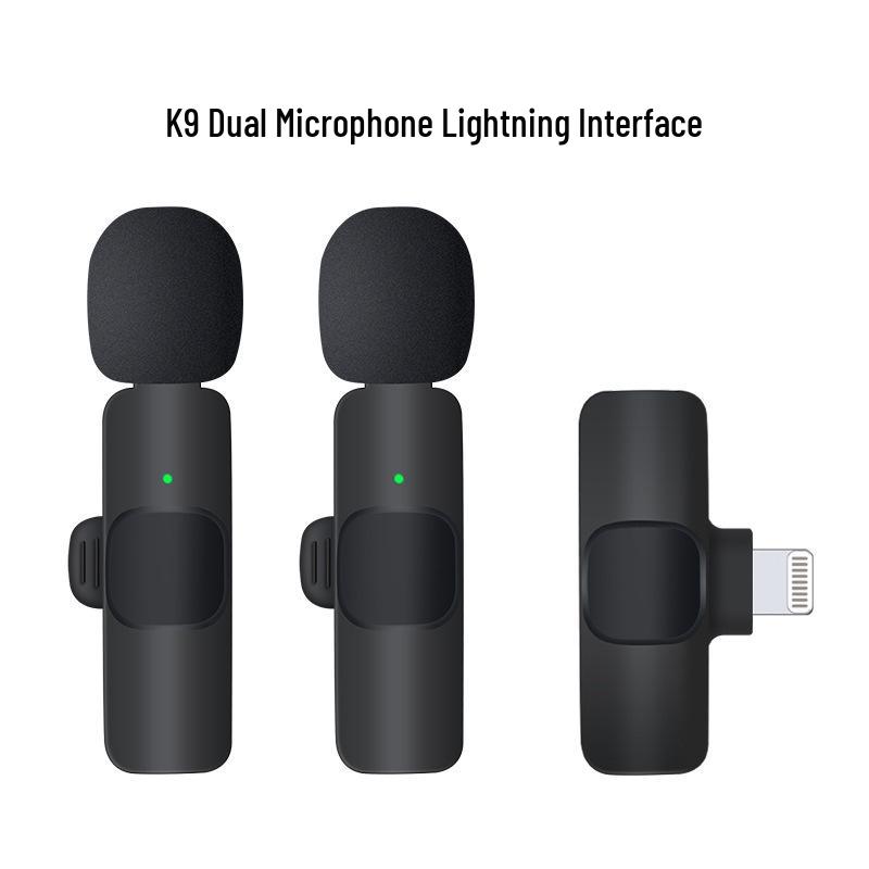 Wireless Clip-On Lavalier Microphone for Mobile Streaming and Recording