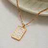 European and American rhinestone titanium steel necklace jewelry does not fade stainless steel explosion