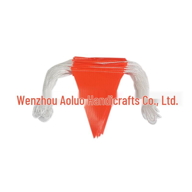 Multi-Color PVC String Flags: Orange, Red, Yellow, Blue, Green, Pink, Purple - Mesh Fabric Safety Warning Flags