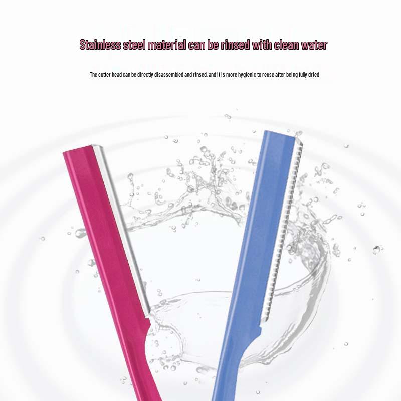 Unisex Scratch-Resistant Eyebrow & Shaving Razor with Kai Feather Blade for Beginners