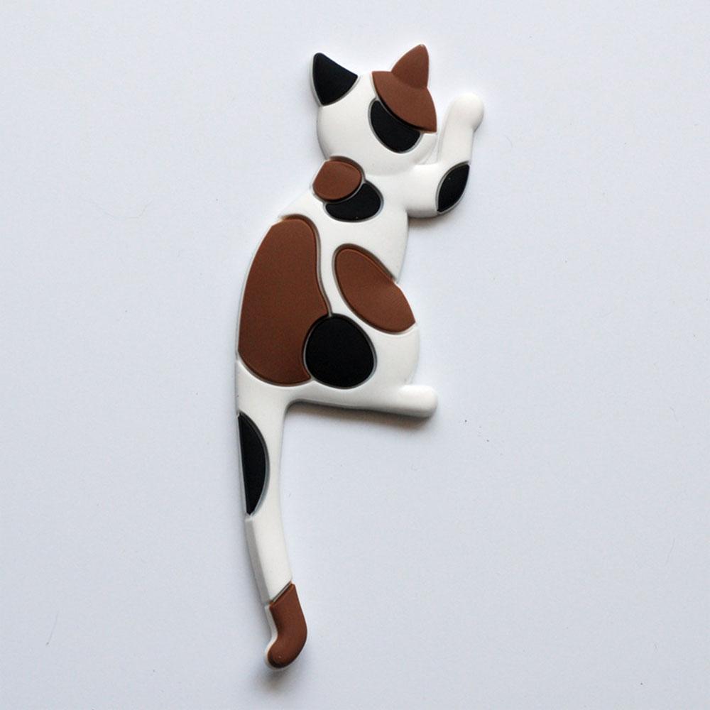 Japanese Cat Cartoon Design Tail Hook Creative Home Decor Fridge Magnet Refrigerator Decoration Gift For Kitchen Sticker Poster