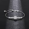 CAOSHI Delicate Adjustable Bracelet for Women Two Color Available Cubic Zirconia Daily Wearable Jewelry Shiny Party Accessories