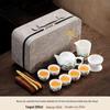 Yipan White Porcelain Kung Fu Tea Set