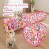 Foldable Cat Play Tunnel Long Straight Channel Cat Channel Universal Cat Tent Nest  Cat Toy