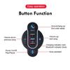 Bluetooth 5.4 Smart Wireless Media Remote Controller Waterproof Handlebar Mount Media Control Button For Motorcycle Bicycle Helmet Headphone Audio Pla