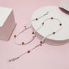 Straps Cherry Eyeglass Lanyard Anti-lost Unisex Acrylic Beaded Chain Face Mask Necklace Crystal Glasses Chain Mask Cord Holder